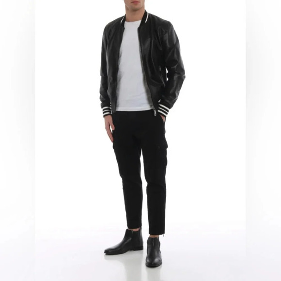 ❤️Host Pick❤️Authentic Black Dolce & Gabbana Logo Cargo Pants 99% Cotton - Picture 2 of 10